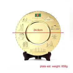 Metalni 3d reljefni logotip Metalna ploča za suvenir