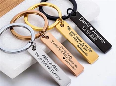 Privjesak za ključeve od metalne legure cinka